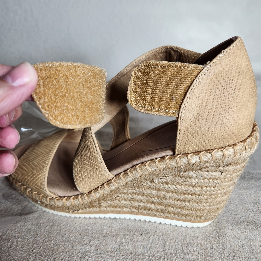Dr. Scholl's Vacay Womens 8 Tan Espadrille Wedges - Picture 8 of 8
